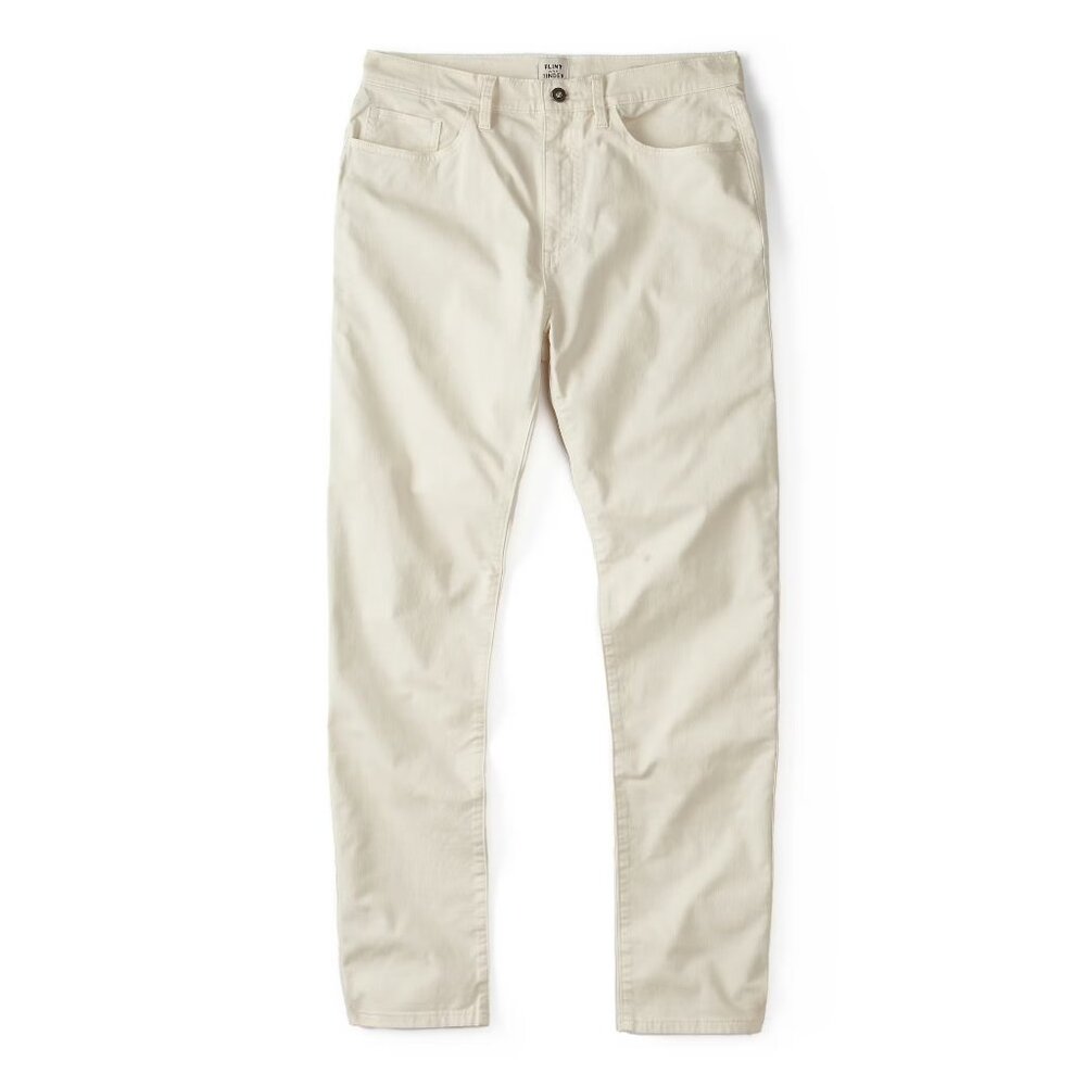 Huckberry Flint‎ & Tinder 365 Straight Fit Pant Color: Salt Size 32x32